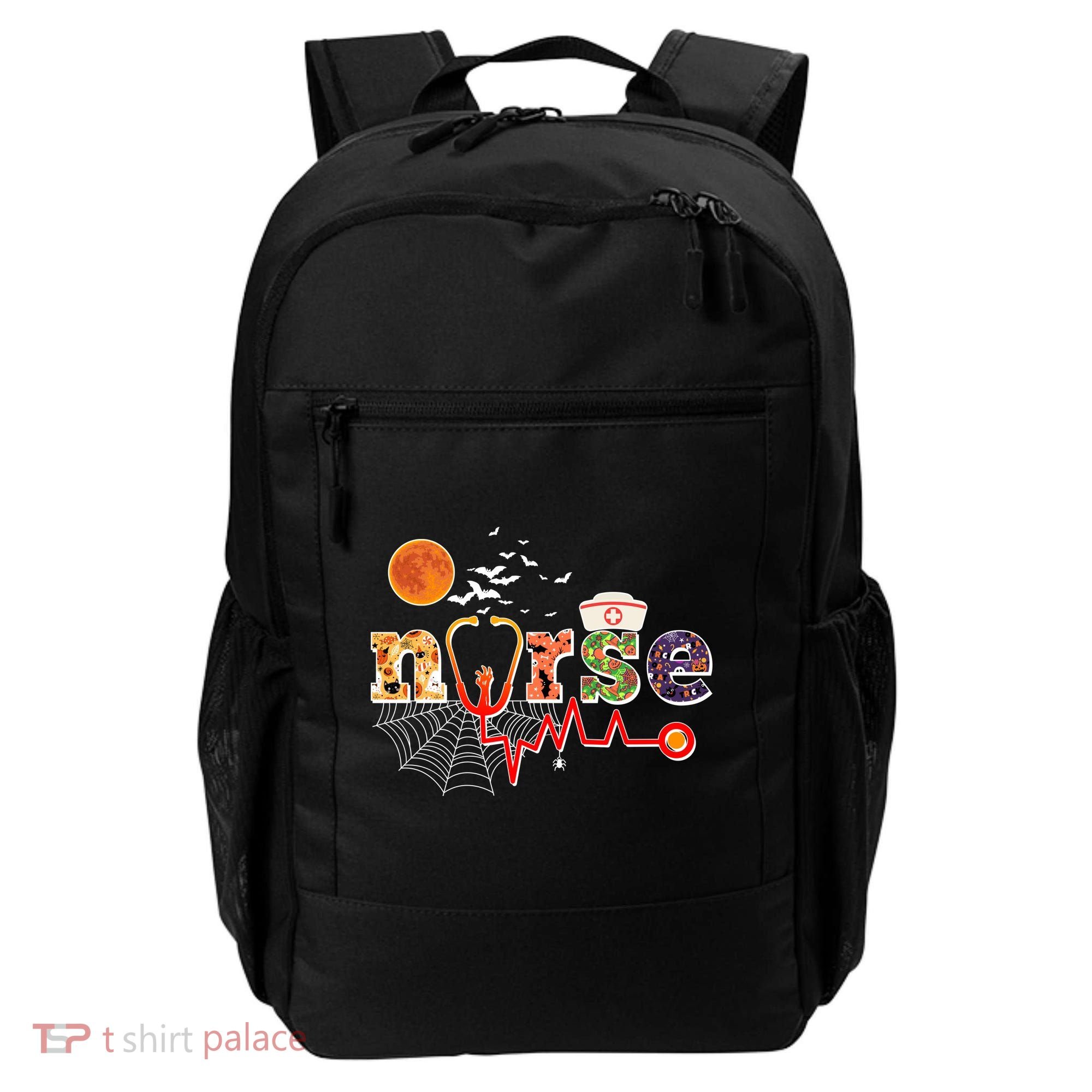 Cute Halloween Patterns Nurse Backpack
