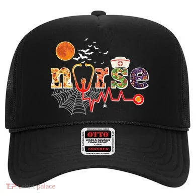 Cute Halloween Patterns Nurse Hat