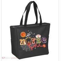Cute Halloween Patterns Nurse Tote Bag thumb 2