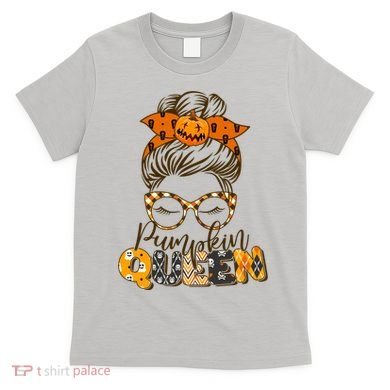 Cute Halloween Pumpkin Queen Autumn  T-Shirt