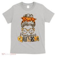 Cute Halloween Pumpkin Queen Autumn  T-Shirt thumb 0