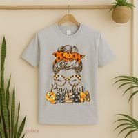 Cute Halloween Pumpkin Queen Autumn  T-Shirt thumb 2