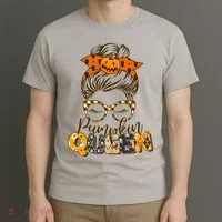 Cute Halloween Pumpkin Queen Autumn  T-Shirt thumb 3