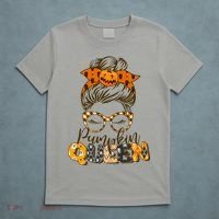 Cute Halloween Pumpkin Queen Autumn  T-Shirt thumb 5
