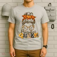 Cute Halloween Pumpkin Queen Autumn  T-Shirt thumb 6