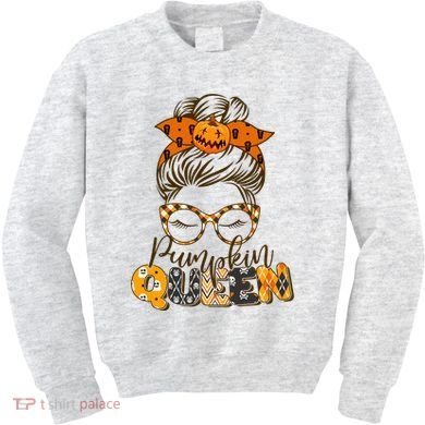Cute Halloween Pumpkin Queen Autumn  Kids Sweatshirt