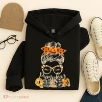 Cute Halloween Pumpkin Queen Autumn  Hoodie thumb 4
