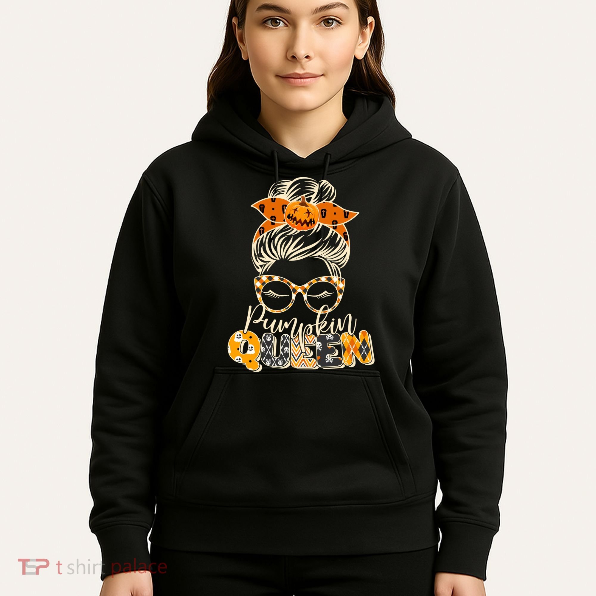 Cute Halloween Pumpkin Queen Autumn  Hoodie