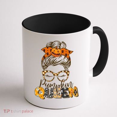 Cute Halloween Pumpkin Queen Autumn  Coffee Mug back