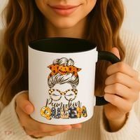Cute Halloween Pumpkin Queen Autumn  Coffee Mug thumb 3