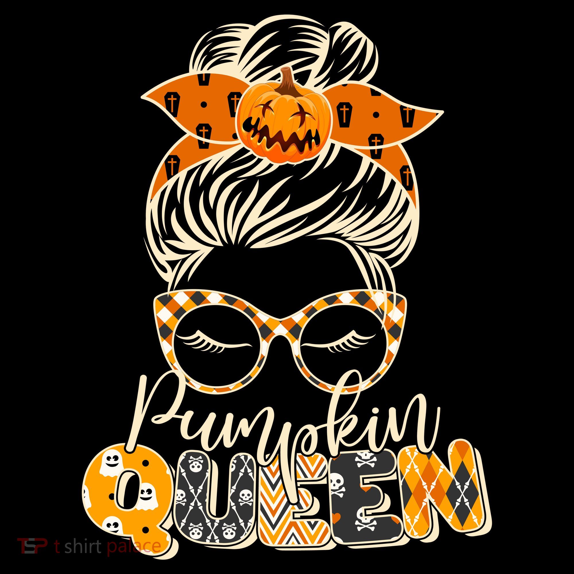 Cute Halloween Pumpkin Queen Autumn  Ornament