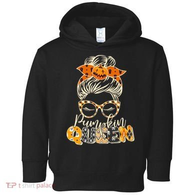 Cute Halloween Pumpkin Queen Autumn  Toddler Hoodie