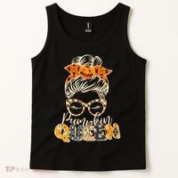 Cute Halloween Pumpkin Queen Autumn  Tank Top thumb 2