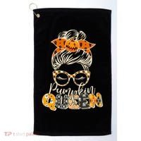 Cute Halloween Pumpkin Queen Autumn  Golf Towel thumb 0