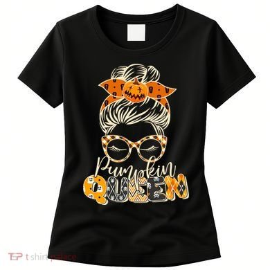 Cute Halloween Pumpkin Queen Autumn  Women's T-Shirt