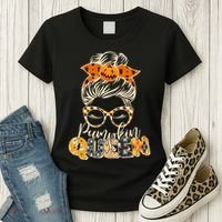 Cute Halloween Pumpkin Queen Autumn  Women's T-Shirt thumb 3