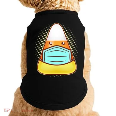 Cute Halloween Quarantine Candy Corn Doggie Tank