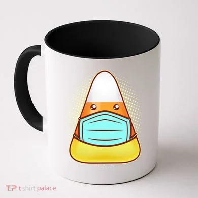 Cute Halloween Quarantine Candy Corn Coffee Mug