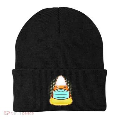 Cute Halloween Quarantine Candy Corn Beanie