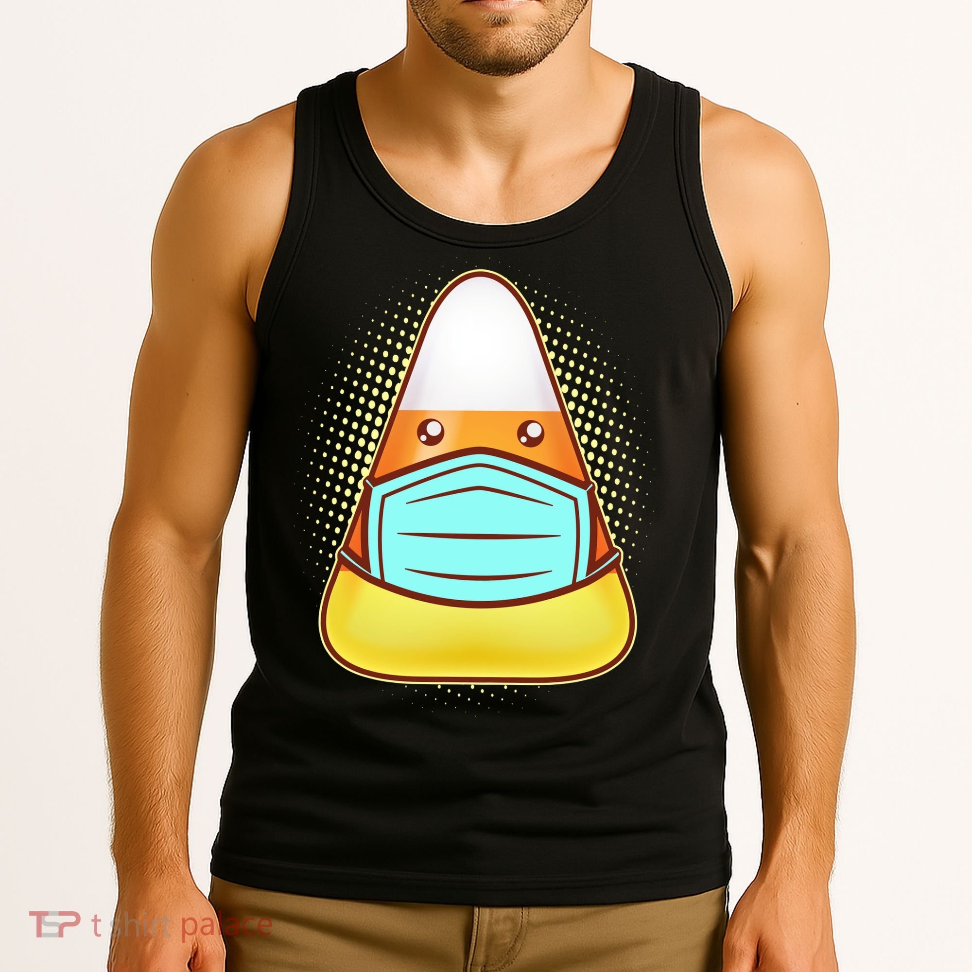 Cute Halloween Quarantine Candy Corn Tank Top