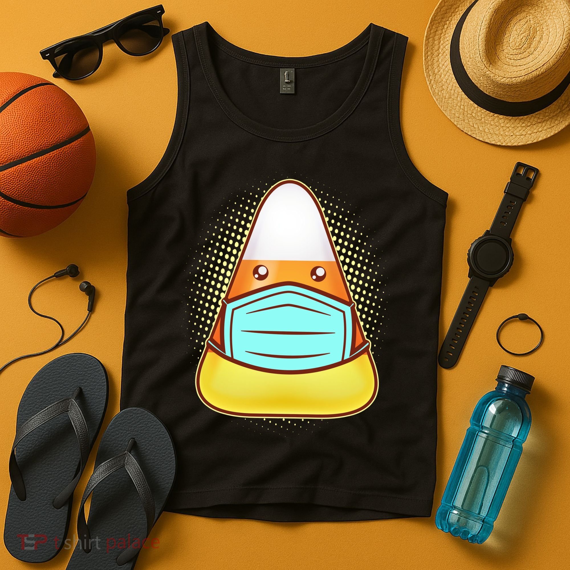 Cute Halloween Quarantine Candy Corn Tank Top