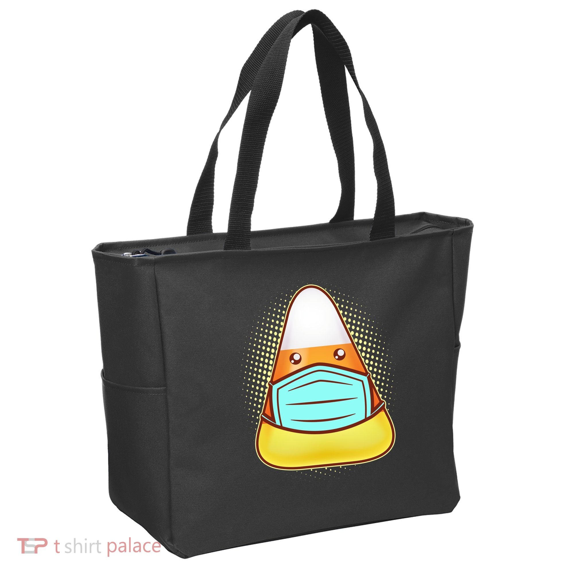 Cute Halloween Quarantine Candy Corn Tote Bag