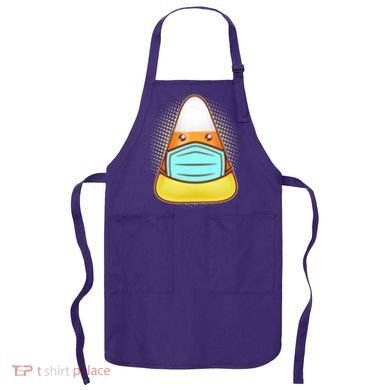 Cute Halloween Quarantine Candy Corn Apron