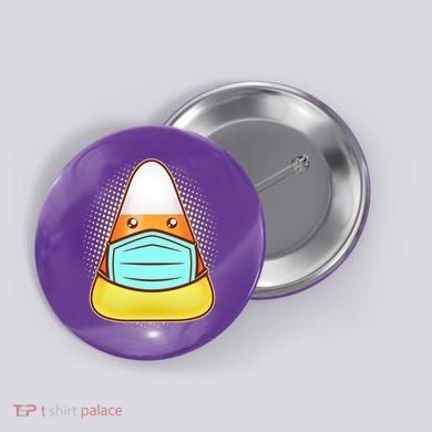 Cute Halloween Quarantine Candy Corn Button