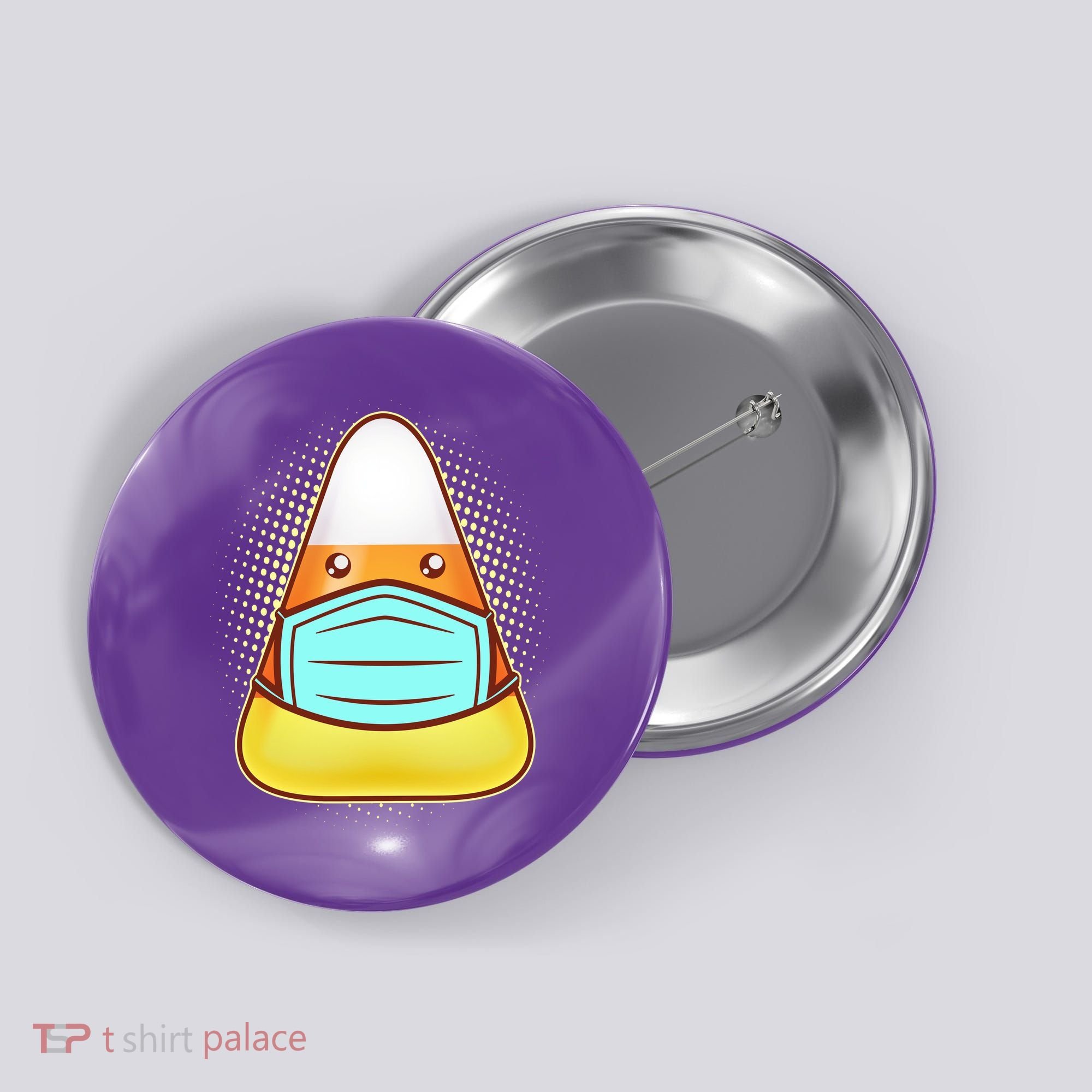 Cute Halloween Quarantine Candy Corn Button