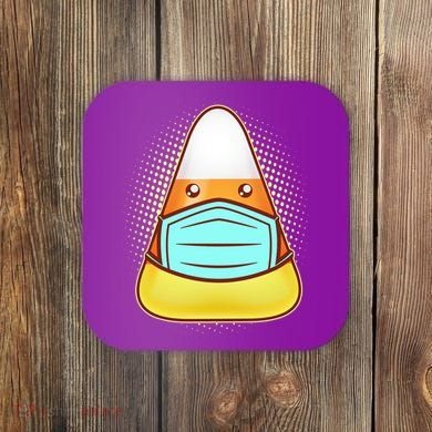 Cute Halloween Quarantine Candy Corn Coaster
