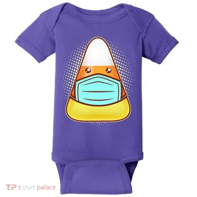 Cute Halloween Quarantine Candy Corn Baby Bodysuit
