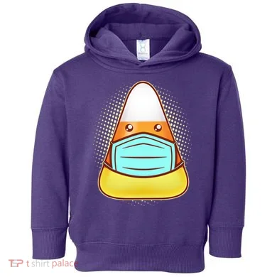 Cute Halloween Quarantine Candy Corn Toddler Hoodie