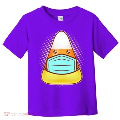 Cute Halloween Quarantine Candy Corn Toddler T-Shirt