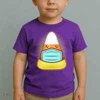Cute Halloween Quarantine Candy Corn Toddler T-Shirt thumb 2