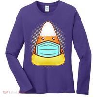 Cute Halloween Quarantine Candy Corn Women's Long Sleeve Shirt thumb 0