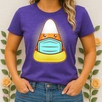 Cute Halloween Quarantine Candy Corn Women's T-Shirt thumb 2