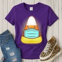 Cute Halloween Quarantine Candy Corn Women's T-Shirt thumb 3
