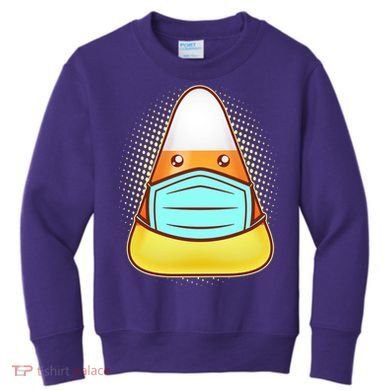 Cute Halloween Quarantine Candy Corn Kids Sweatshirt