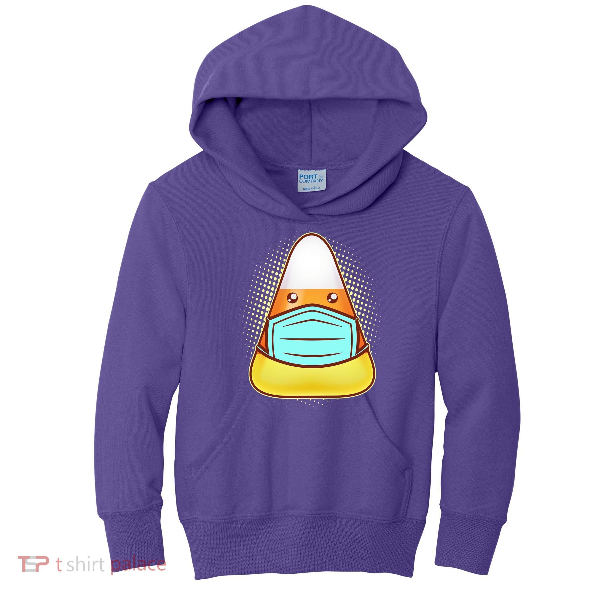 Cute Halloween Quarantine Candy Corn Kids Hoodie