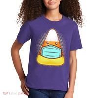 Cute Halloween Quarantine Candy Corn Kids T-Shirt thumb 2