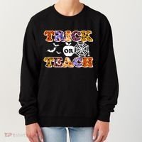 Cute Halloween Trick Or Teach Teacher Women's Sweatshirt thumb 0