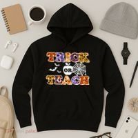 Cute Halloween Trick Or Teach Teacher Hoodie thumb 3