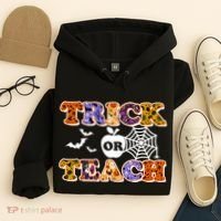 Cute Halloween Trick Or Teach Teacher Hoodie thumb 4