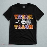 Cute Halloween Trick Or Teach Teacher T-Shirt thumb 5