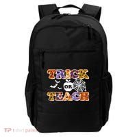 Cute Halloween Trick Or Teach Teacher Backpack thumb 0