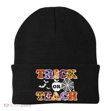 Cute Halloween Trick Or Teach Teacher Beanie