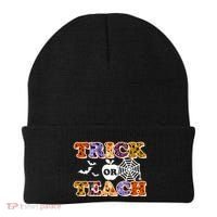 Cute Halloween Trick Or Teach Teacher Beanie thumb 0