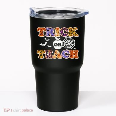 Cute Halloween Trick Or Teach Teacher Tumbler