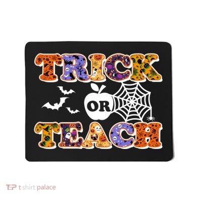 Cute Halloween Trick Or Teach Teacher Mousepad