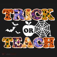 Cute Halloween Trick Or Teach Teacher Mousepad thumb 1